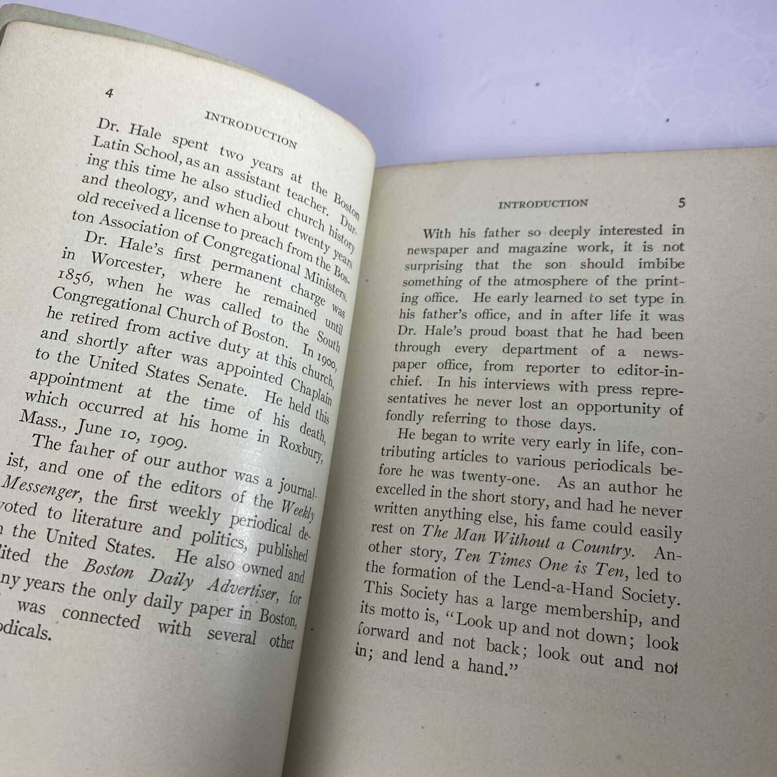The Man Without A Country Isabell Revell Antique Short Novel Paperback Rare!!!