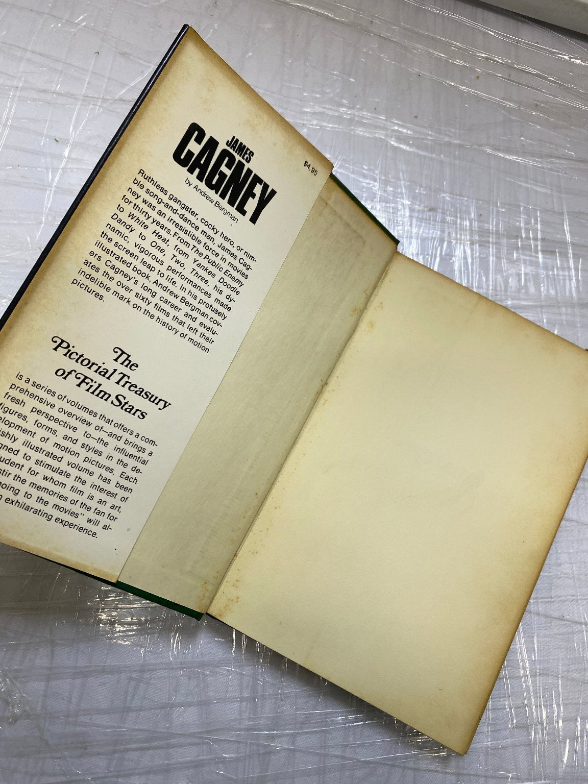 James Cagney by Andrew Bergman 1973 Illustrated Film Star Biography Galahad