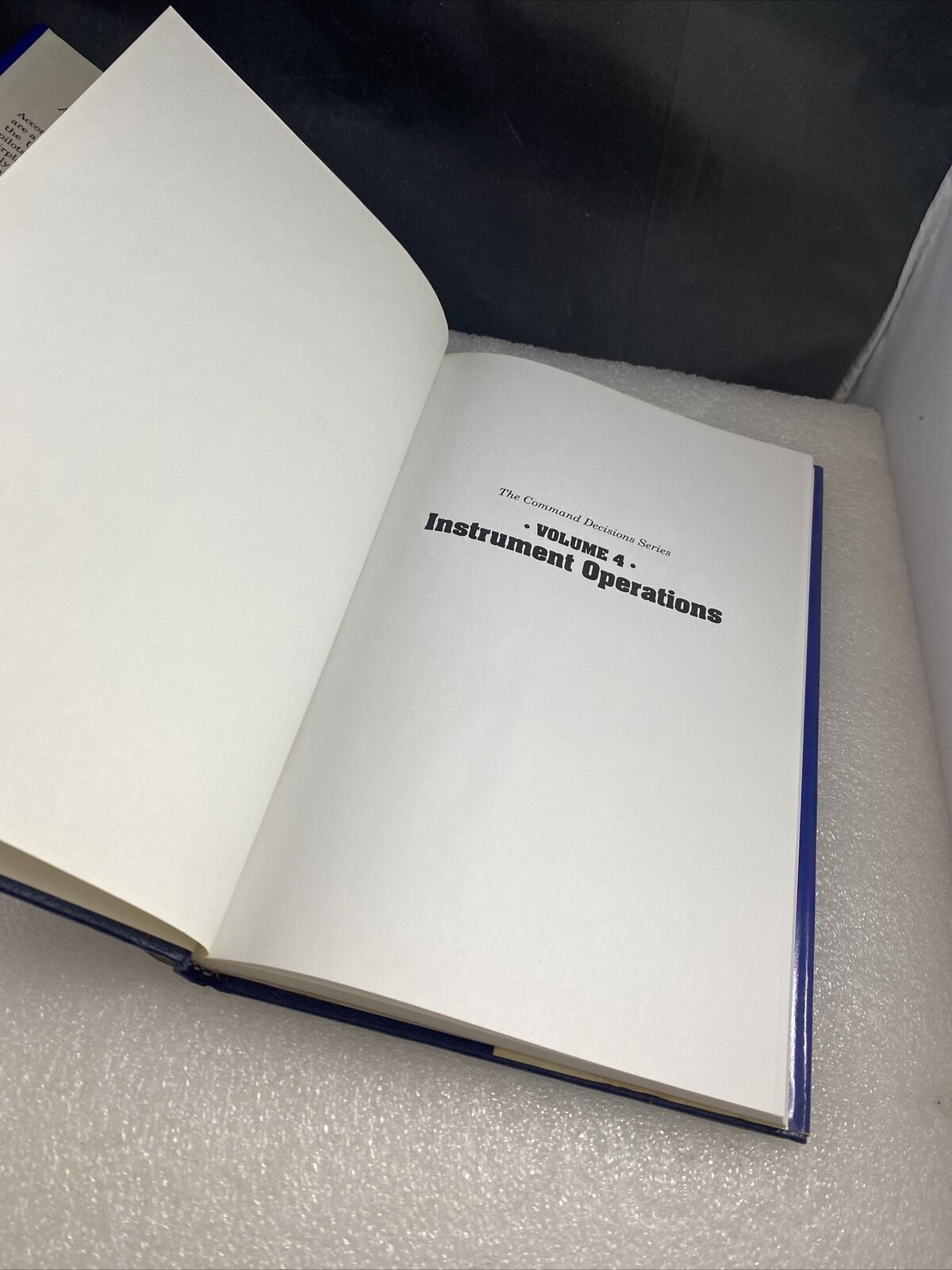 Instrument Operations - Air Safety (Command Decisions Series) Aviation Textbook
