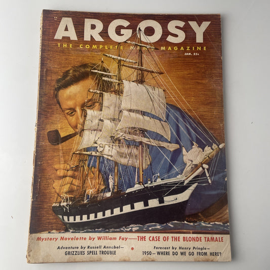 VTG Argosy Magazine January 1950 The Nazi's Won't Give Up Feature, Newsstand