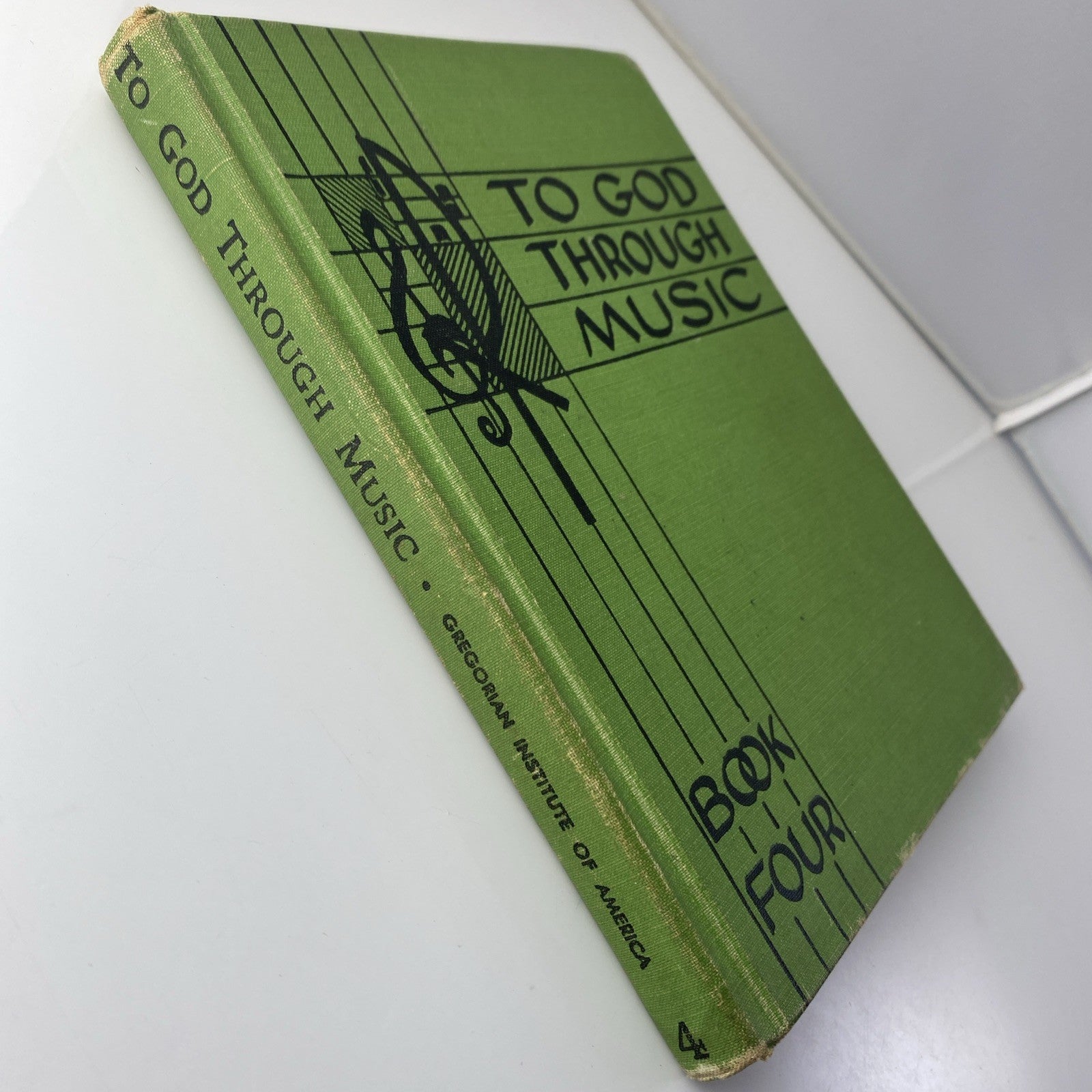 To God Through Music Book Four 4 HC 1958 Gregorian Institute of America Vintage