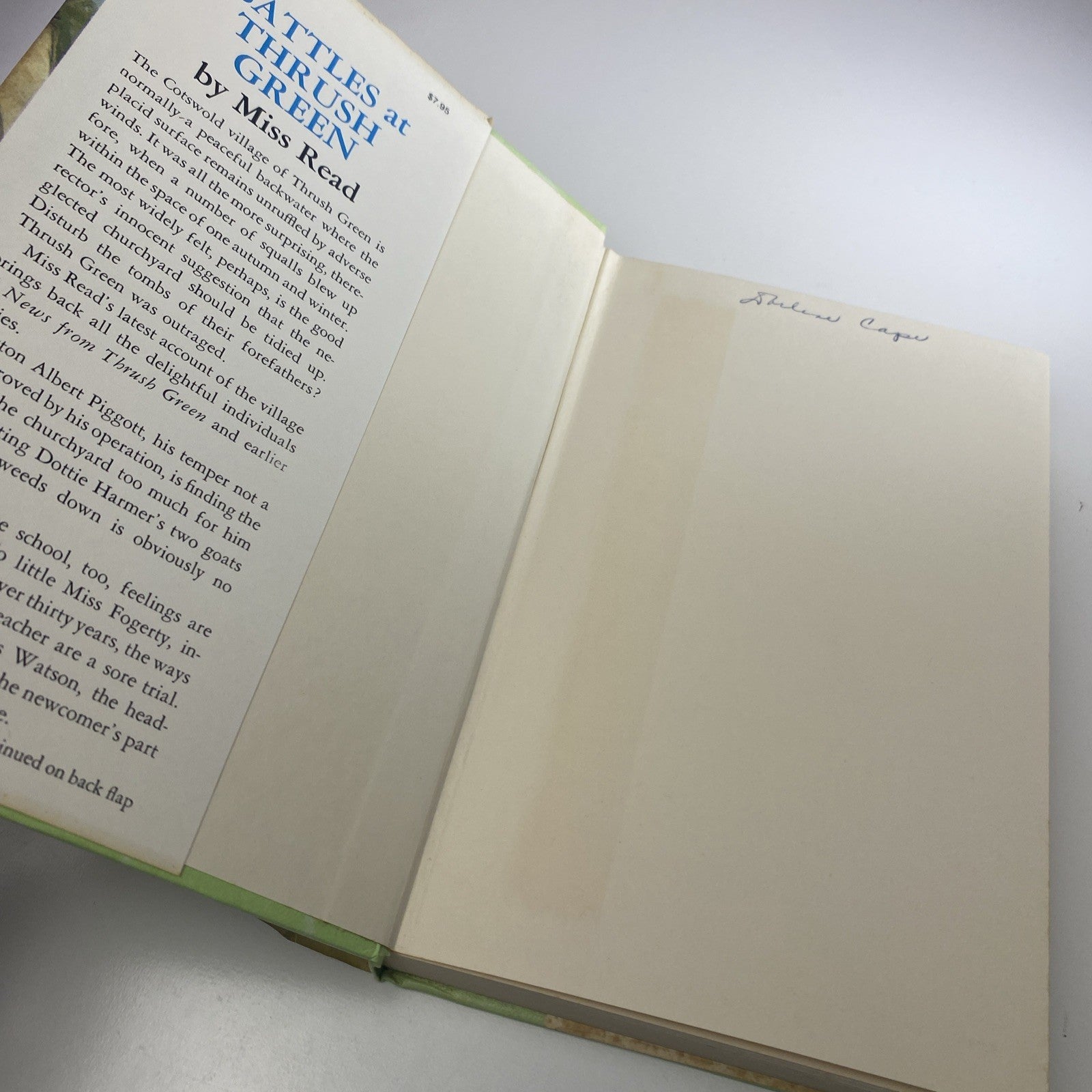 Vintage Novel Battles at Thrush Green by Miss Read First American Edition 1976