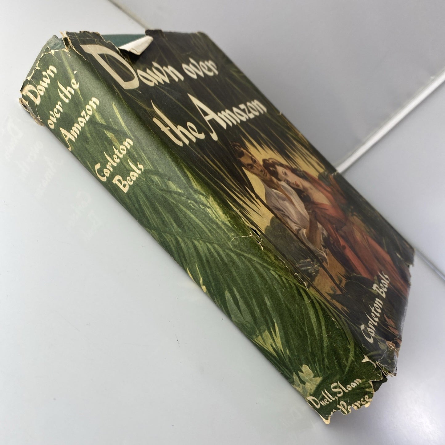 Rare Vintage Novel Down Over the Amazon by Carleton Beals 1943 Book Club Ed