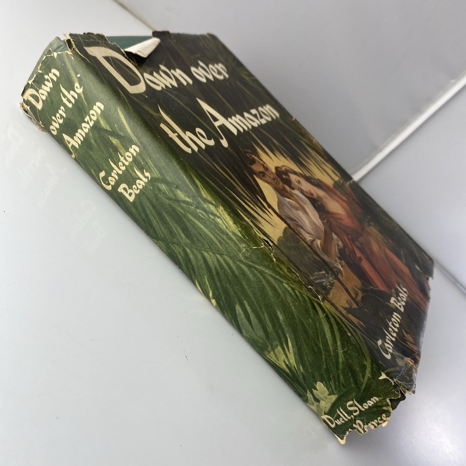 Rare Vintage Novel Down Over the Amazon by Carleton Beals 1943 Book Club Ed