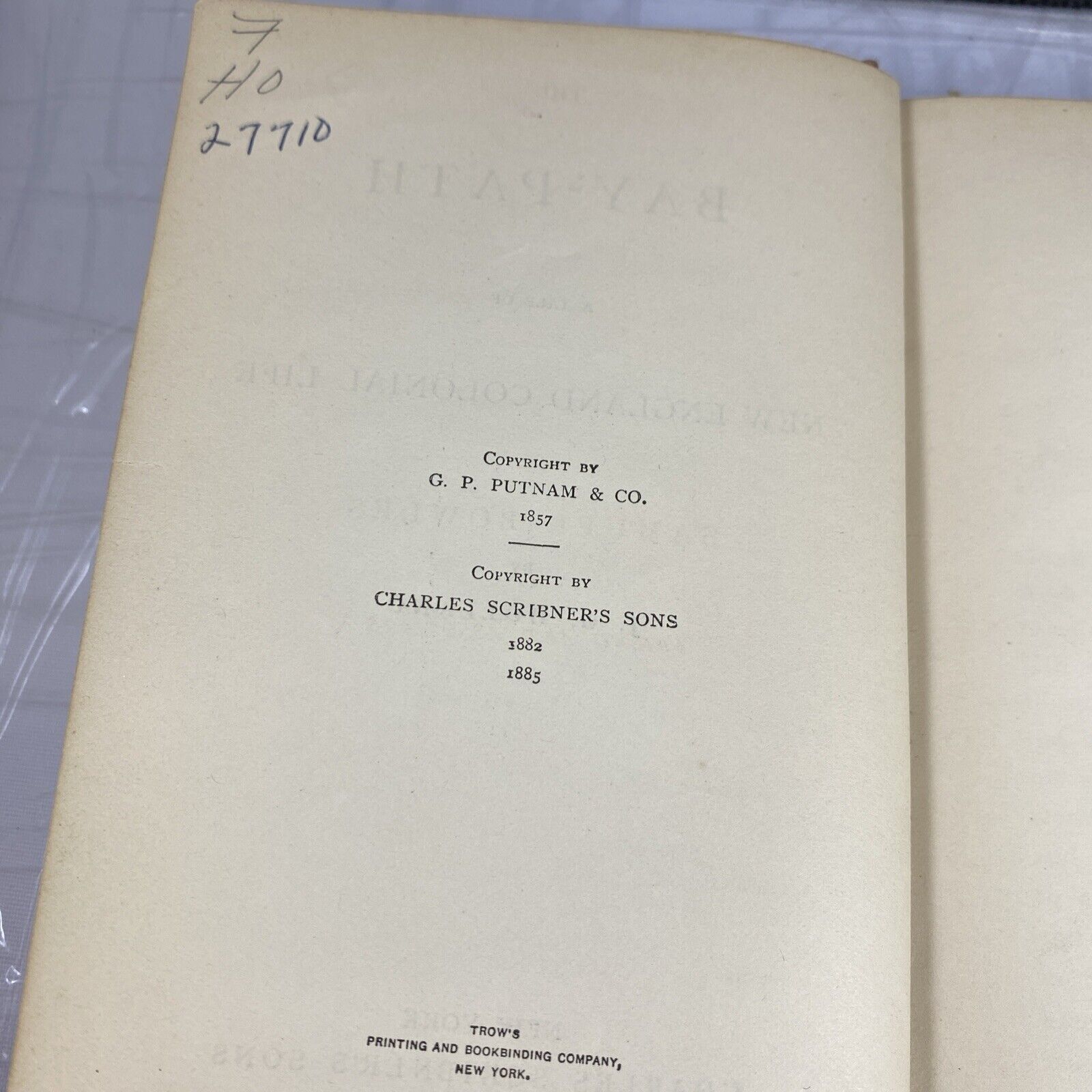 1891 Print Of The Bay Path New England Colonial Life Holland historical Fiction