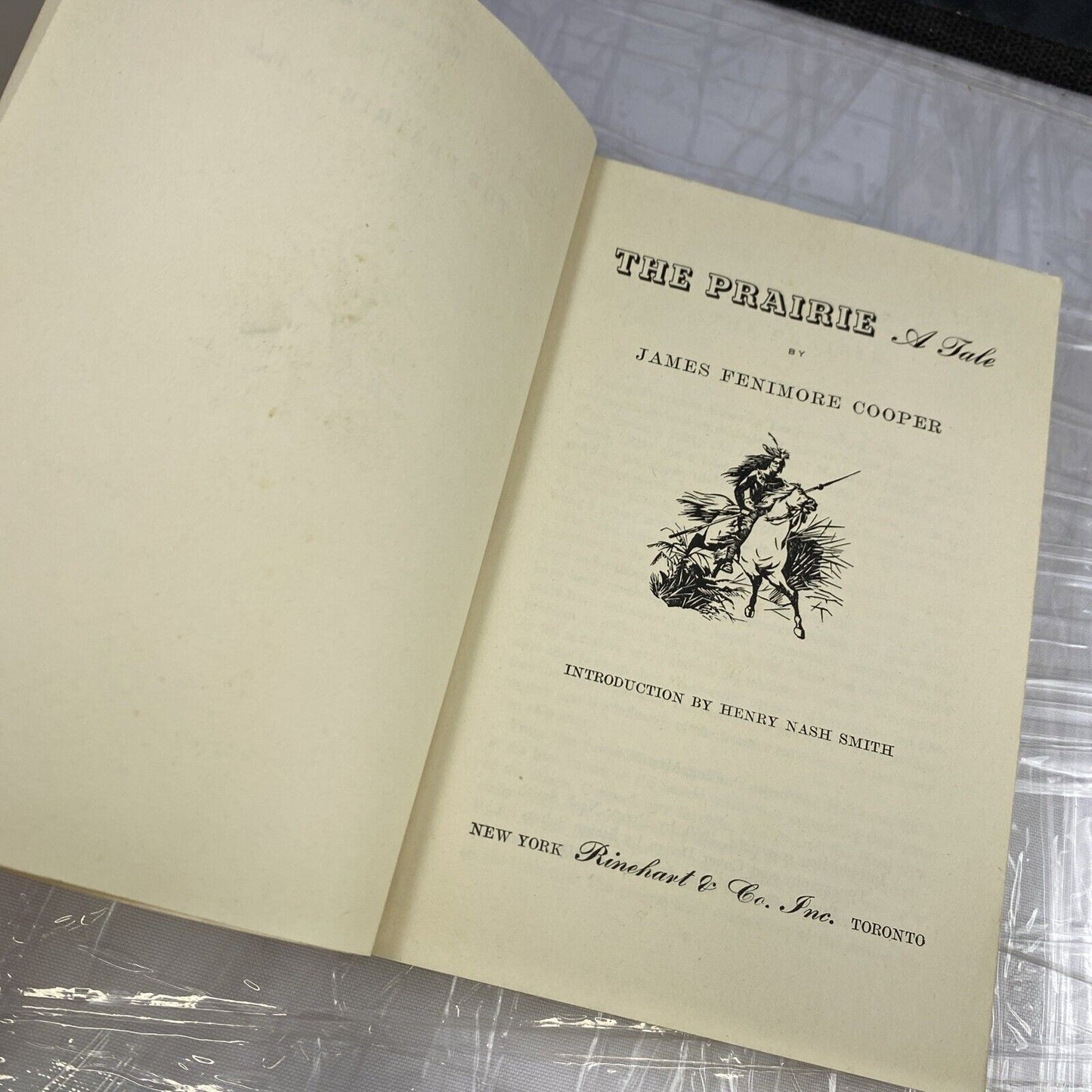 The Prairie by James Fenimore Cooper - Rinehart Editions No. 26 Vintage Paperbac