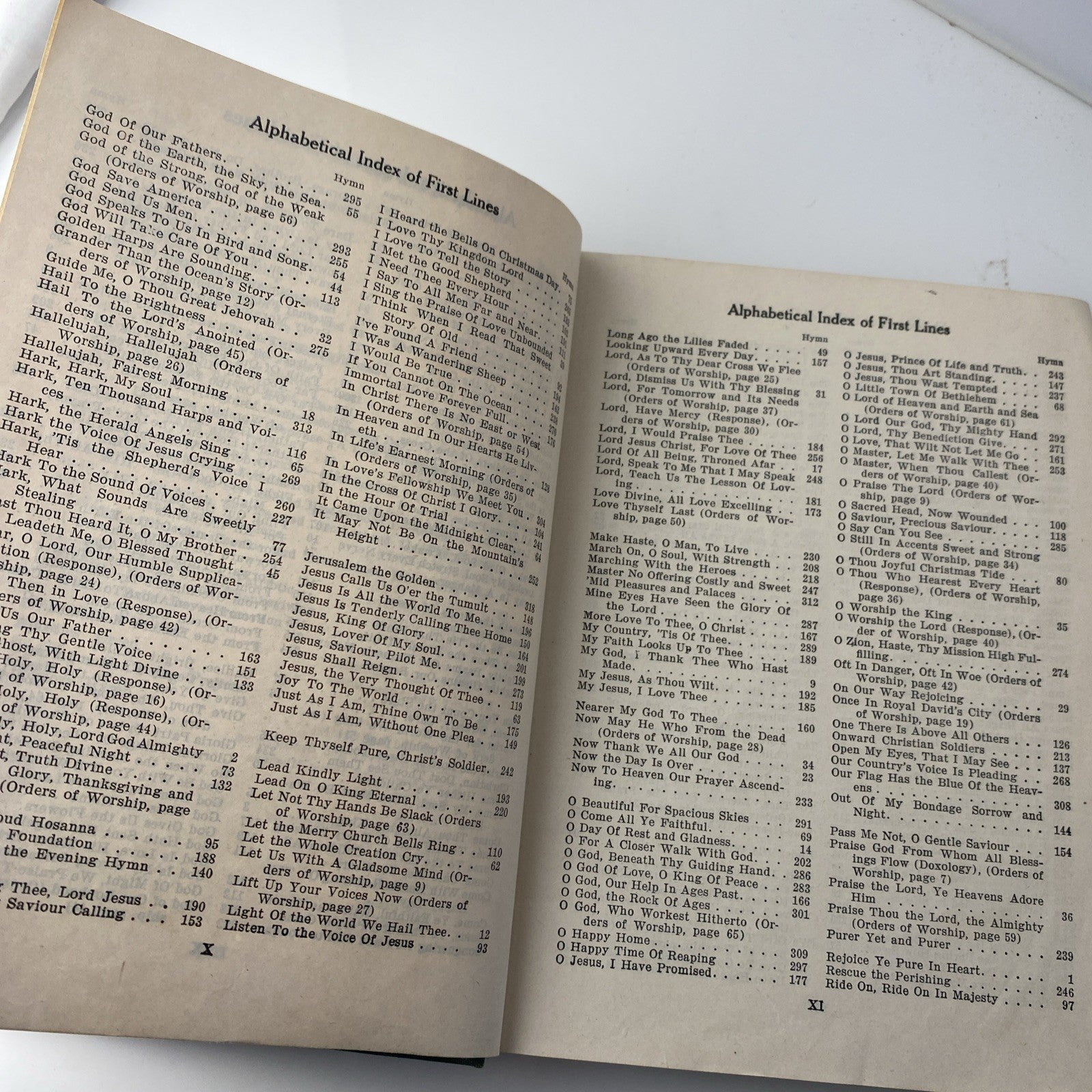St Louis 1952 Elmhurst Hymnal and Orders of Worship for the Sunday School Songs