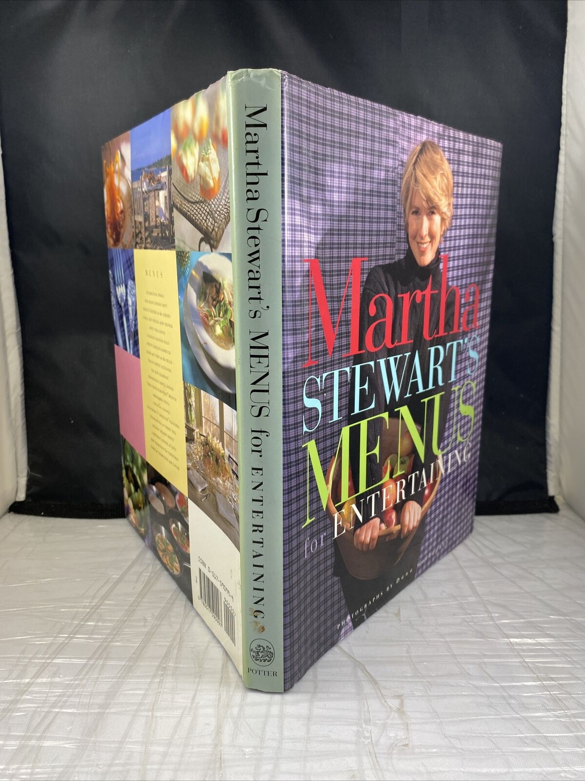 Signed Martha Stewart's Menus for Entertaining by Martha Stewart 90s Cookbook