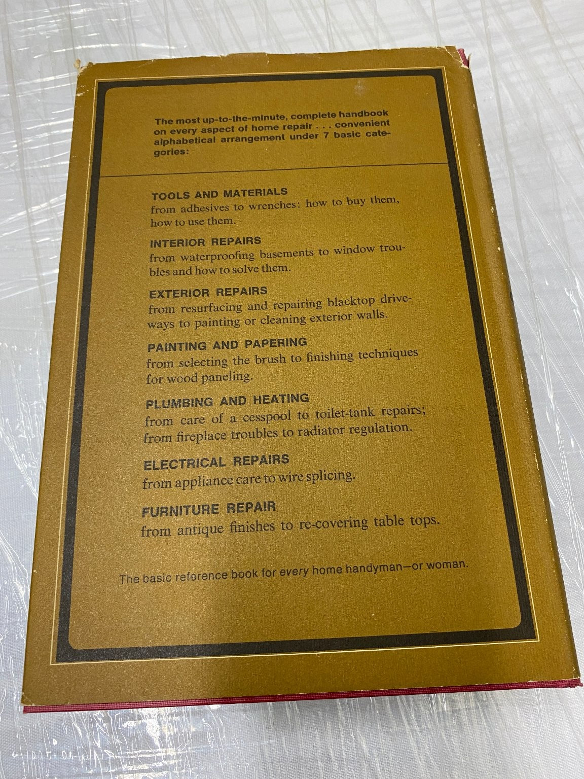 Complete Manual of Home Repair Bernard Gladstone 1969 Ninth Printing