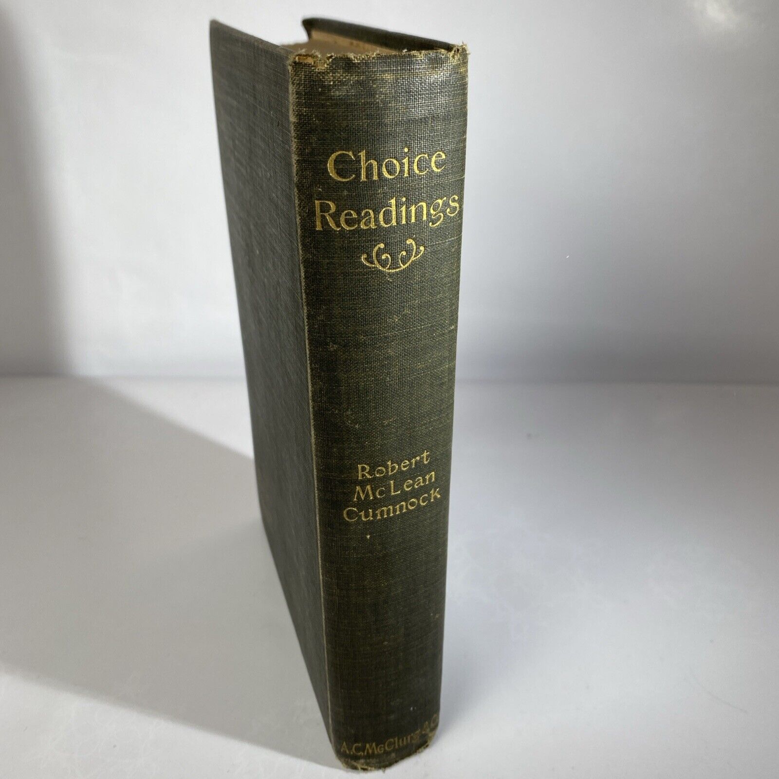 Choice Readings by Robert McLean Cumnock 1898 Antique Entertaining Textbook Rare