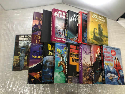 Anne McCaffrey Book Lot Of 14 Books Fantasy Science Fiction HC Moon Ball Nye