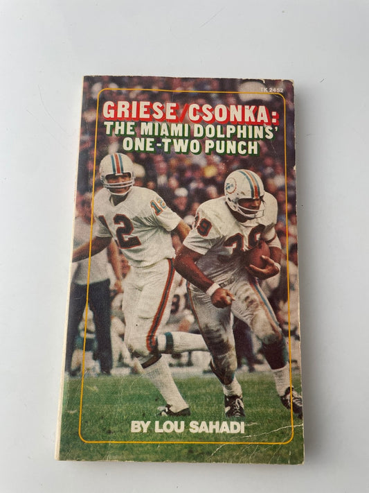 1st printing football Griese/Csonka Miami Dolphins One-Two Punch 1973 Scholastic