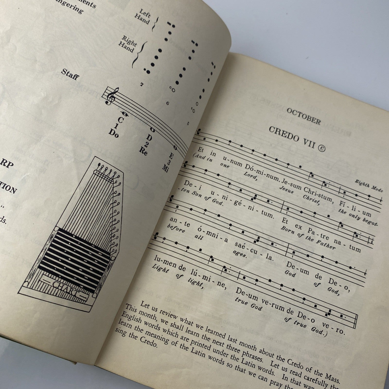 To God Through Music Book Four 4 HC 1958 Gregorian Institute of America Vintage