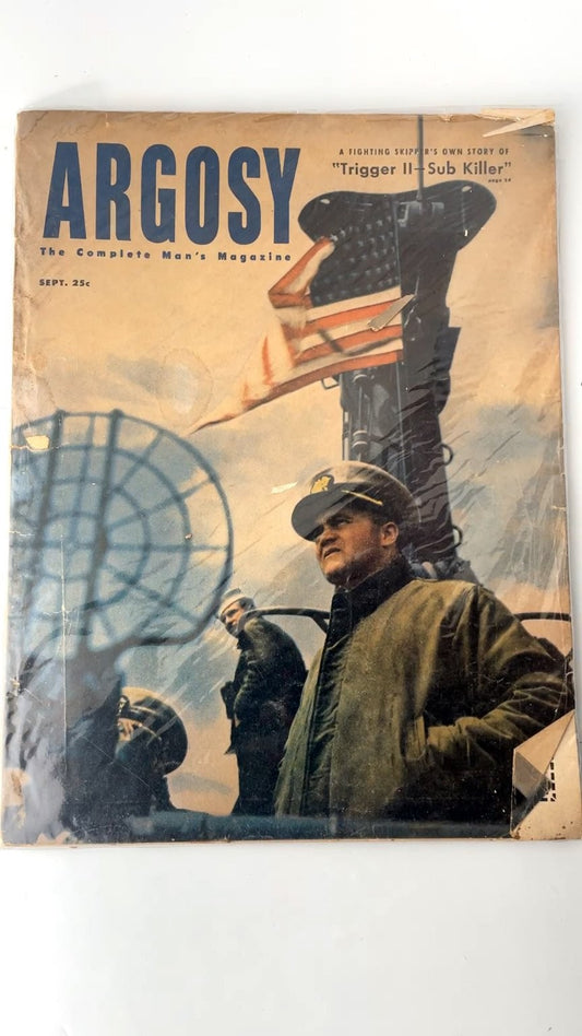 Argosy The Complete Man's Magazine Sept 1951 Illustrated Vintage
