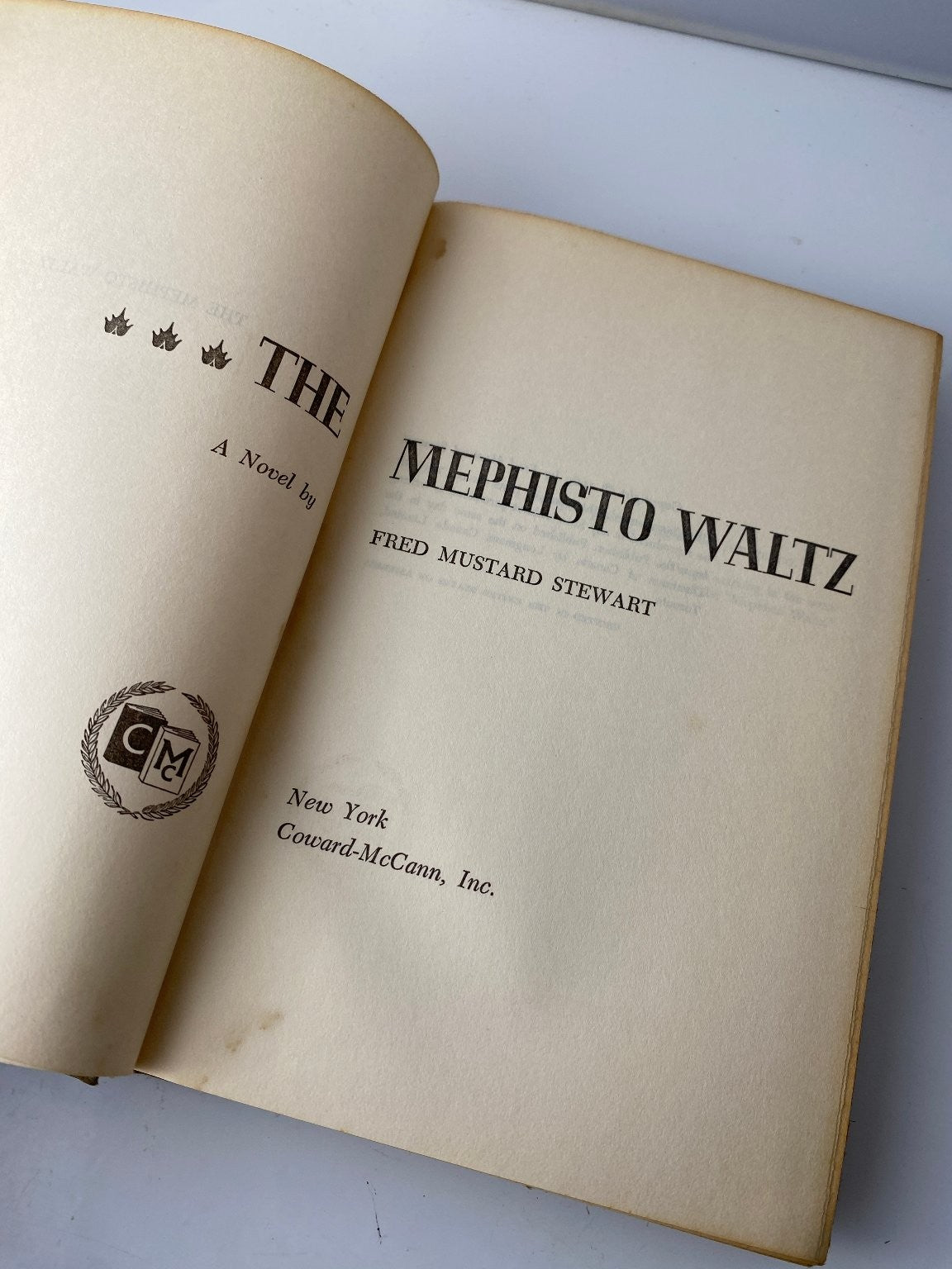 The Mephisto Waltz Fred Mustard Stewart 1969 First Edition Coward McCann