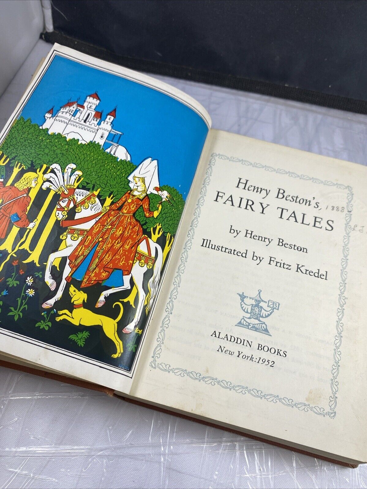 Vintage 1952 Henry Beston Fairy Tale 1st Edition Mt Vernon Ex Library Rebound