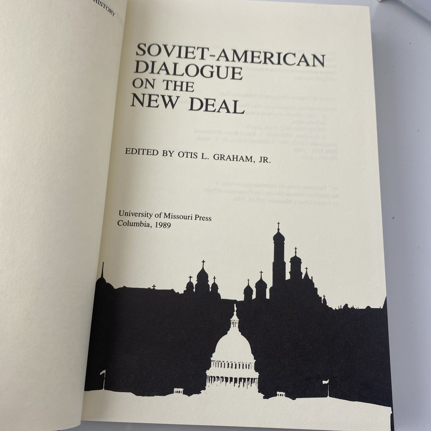 1989 History Book Soviet-American Dialogue On The New Deal Cold War Information