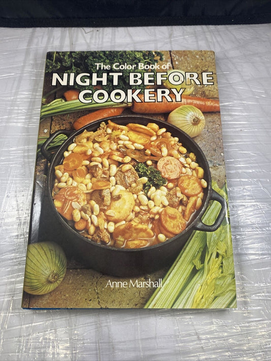 "The Color Book of NIGHT BEFORE COOKERY" HC/jacket- Vintage 70s Cookbook