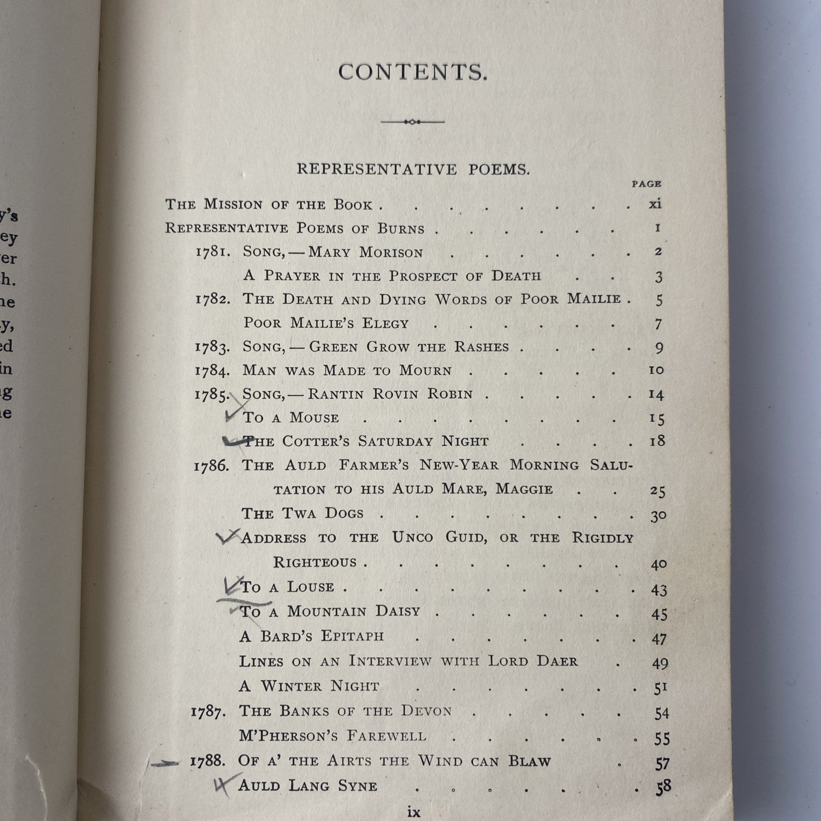 Antique 1897 Representative Poems With Carlyles Essay Hardcover Book Red Small