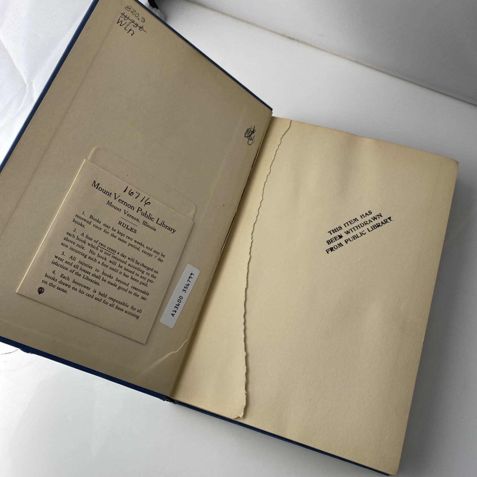 WINTERICH, JOHN TRACY (1891-1970) Twenty-Three Books and the Stories Behind Them