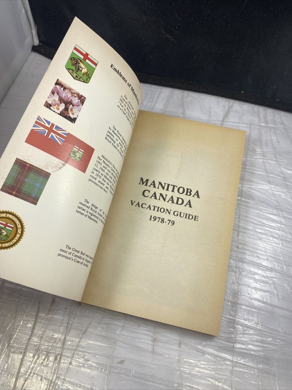 Vintage Manitoba Vacation Guide CANADA 1979-80 Book Vintage Travel 70s