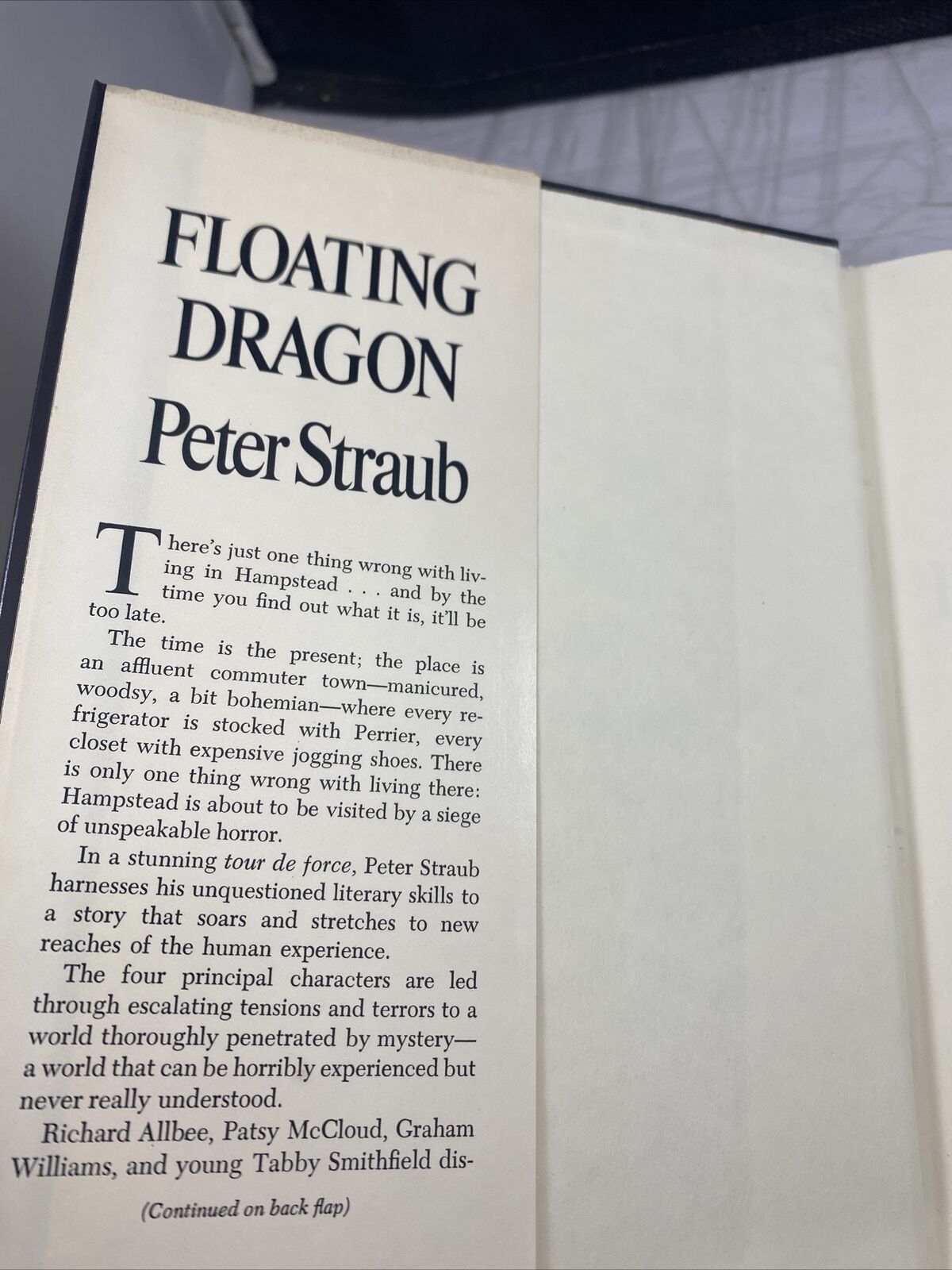 Floating Dragon Peter Straub Book Club Ed. Hardcover Dust Jacket 80s Vintage