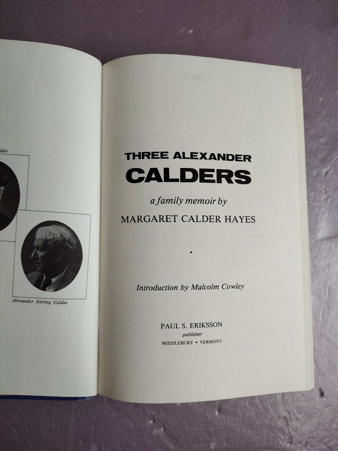 Three Alexander Calders Margaret Calder Hayes 1977 Memoir Art History Eriksson