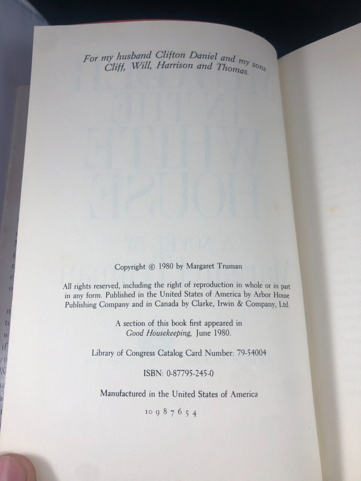 Murder in the White House: A Novel - Hardcover By Truman, Margaret