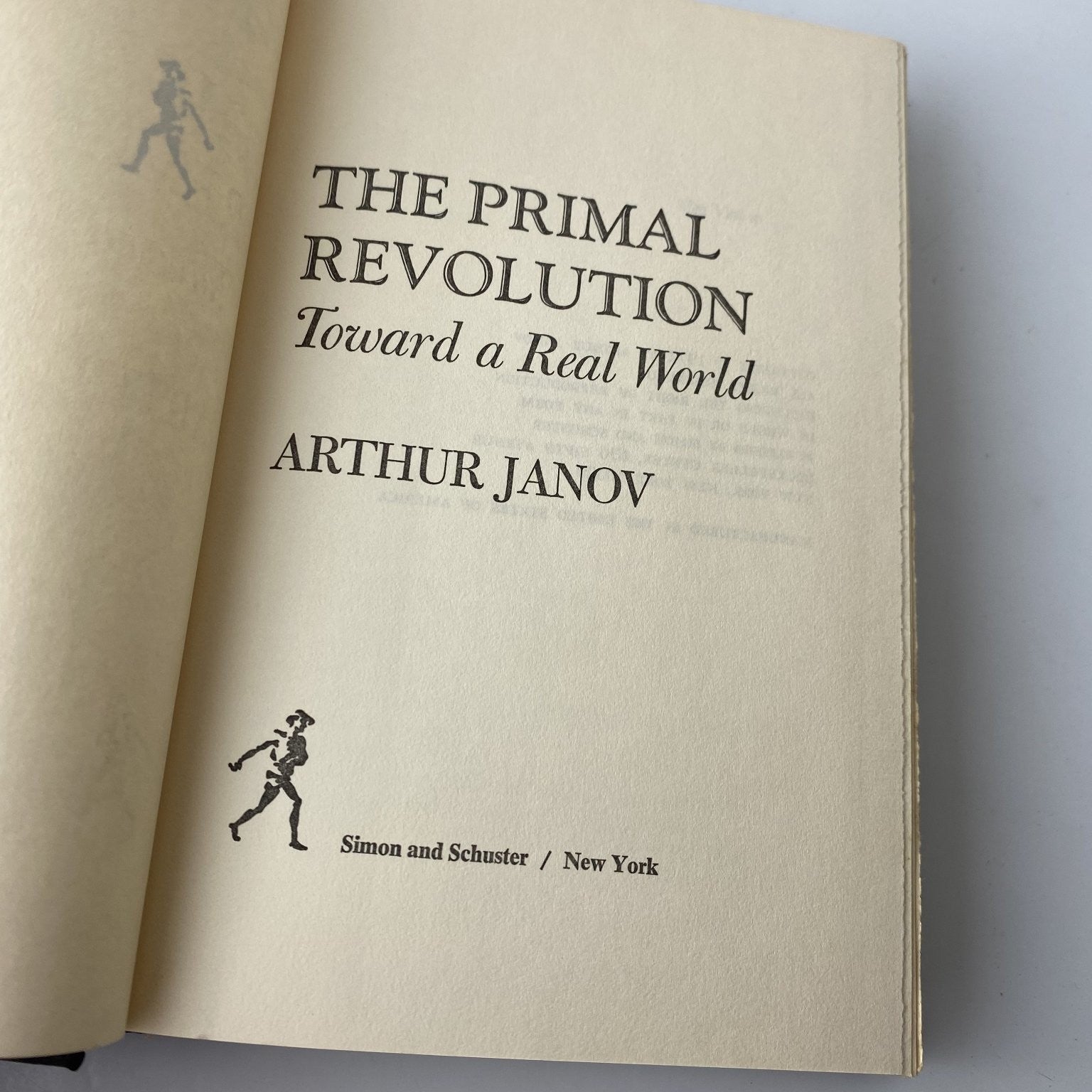 The Primal Revolution Arthur Janov 1972 Book Club Edition Psychology