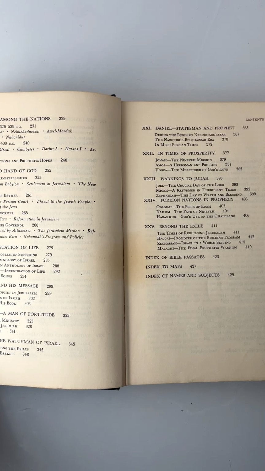 The Old Testament Speaks Samuel J. Schultz 1960 Illustrated