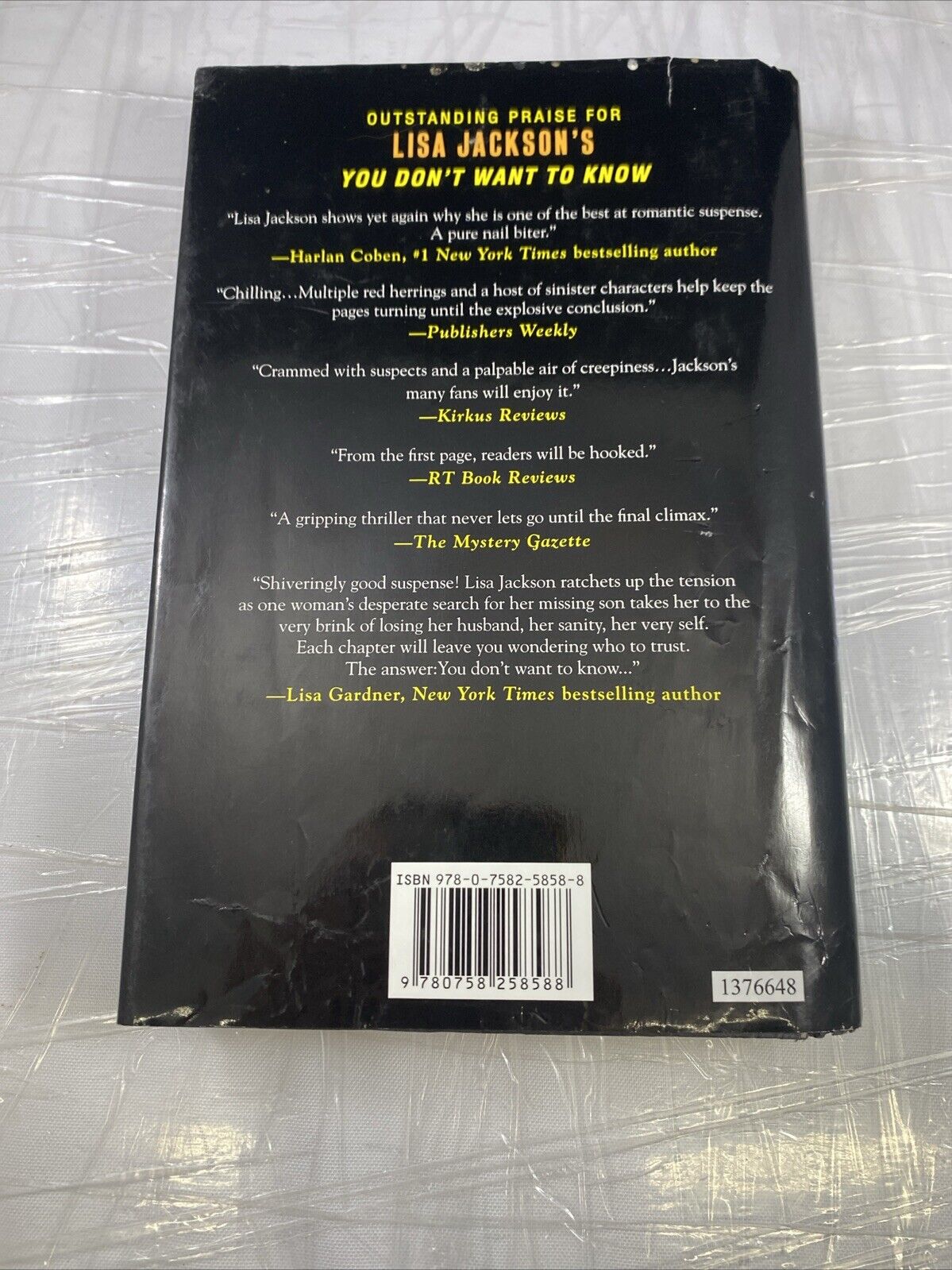 Tell Me - Hardcover By Jackson, Lisa - GOOD CONDITION BCE