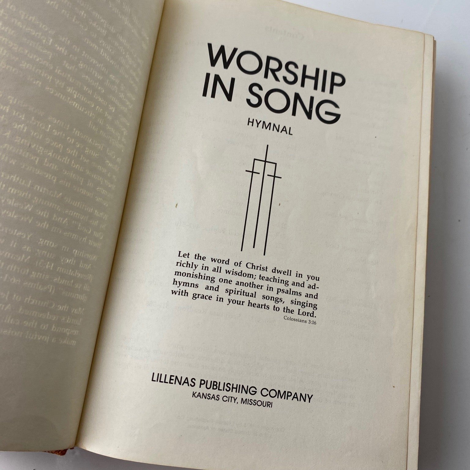 Worship in Song Nazarene Hymnal 1972 Lillenas Publishing Hymn Book