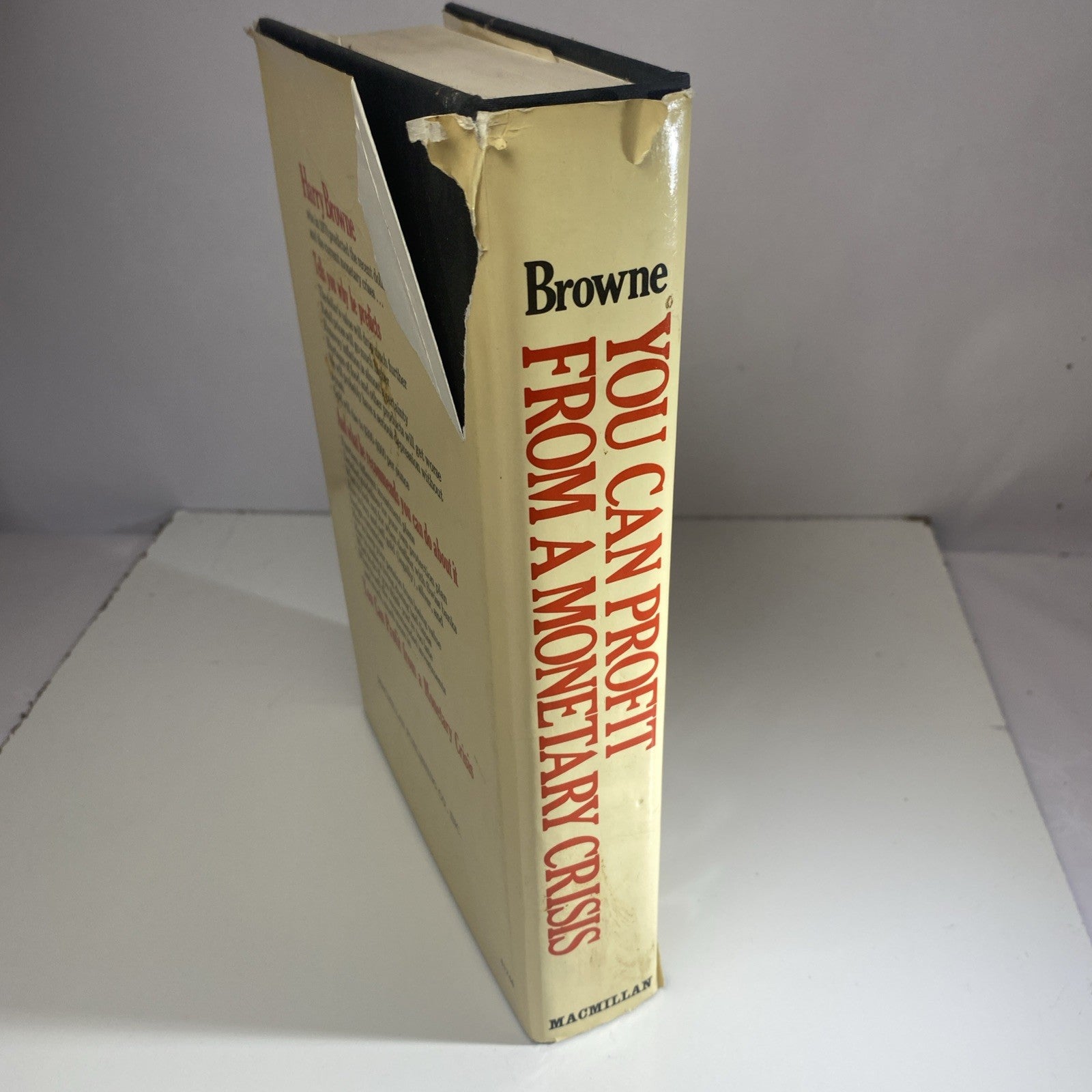 1974 Vintage Investing Finance Book "You Can Profit  From A Monetary Crisis"