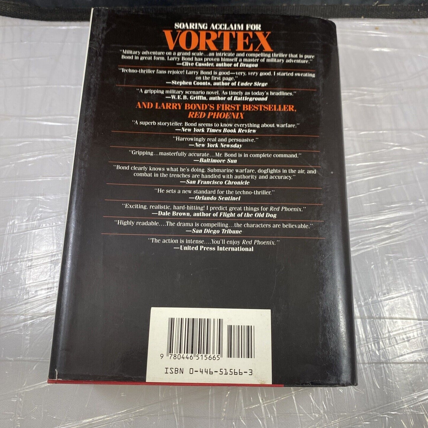 Vortex : A Novel Hardcover Larry Bond Good Condition Techno Thriller