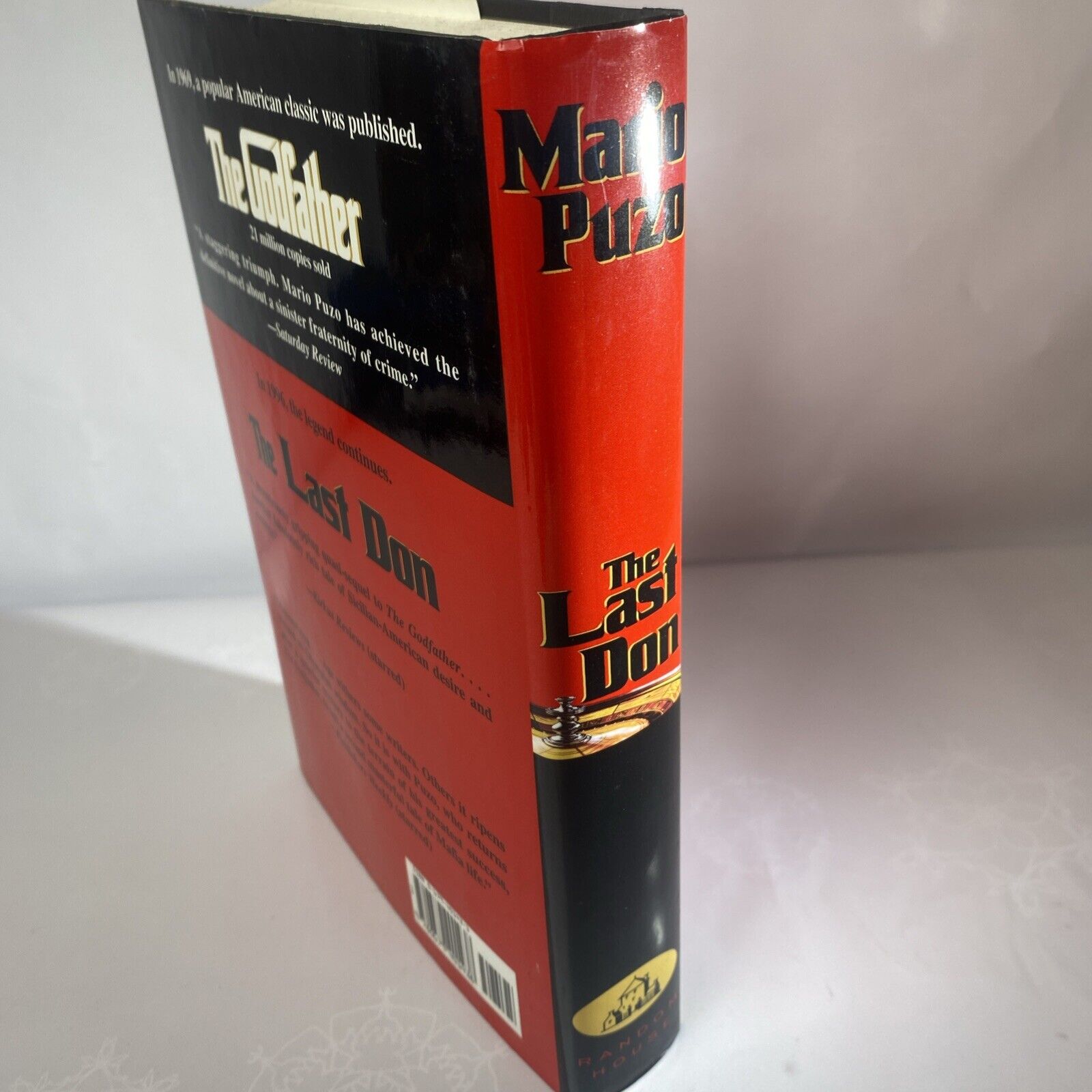 The Last Don 1996 Mario Puzo Crime Novel HBDJ 1st Edition Very Good