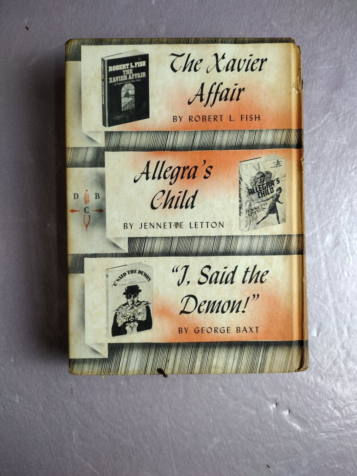Detective Book Club 3-in-1 Fish Letton Baxt Mystery Anthology 1970 Walter J
