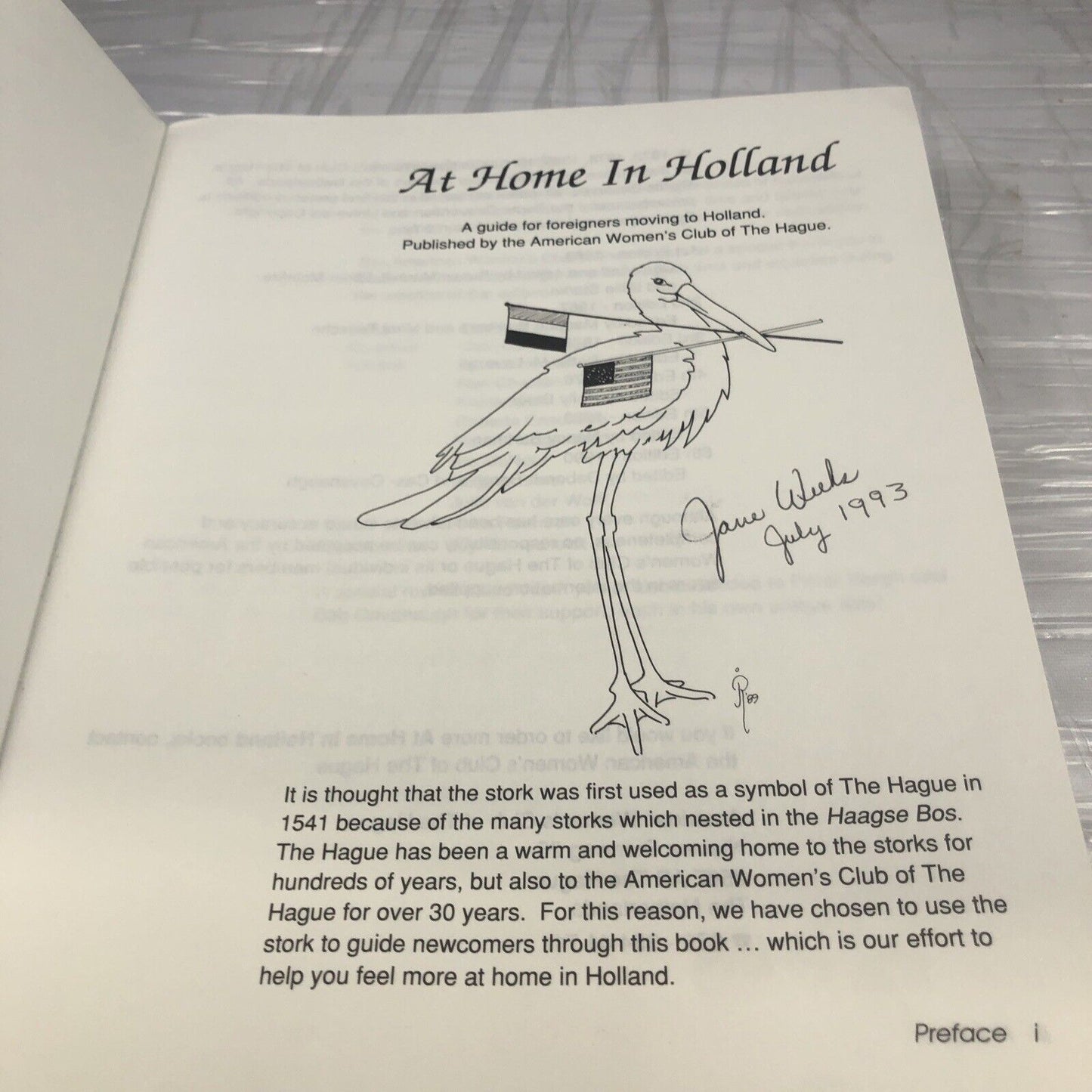 Vintage Moving To Holland Book. At Home In Holland, Guide For Foreigners Rare!