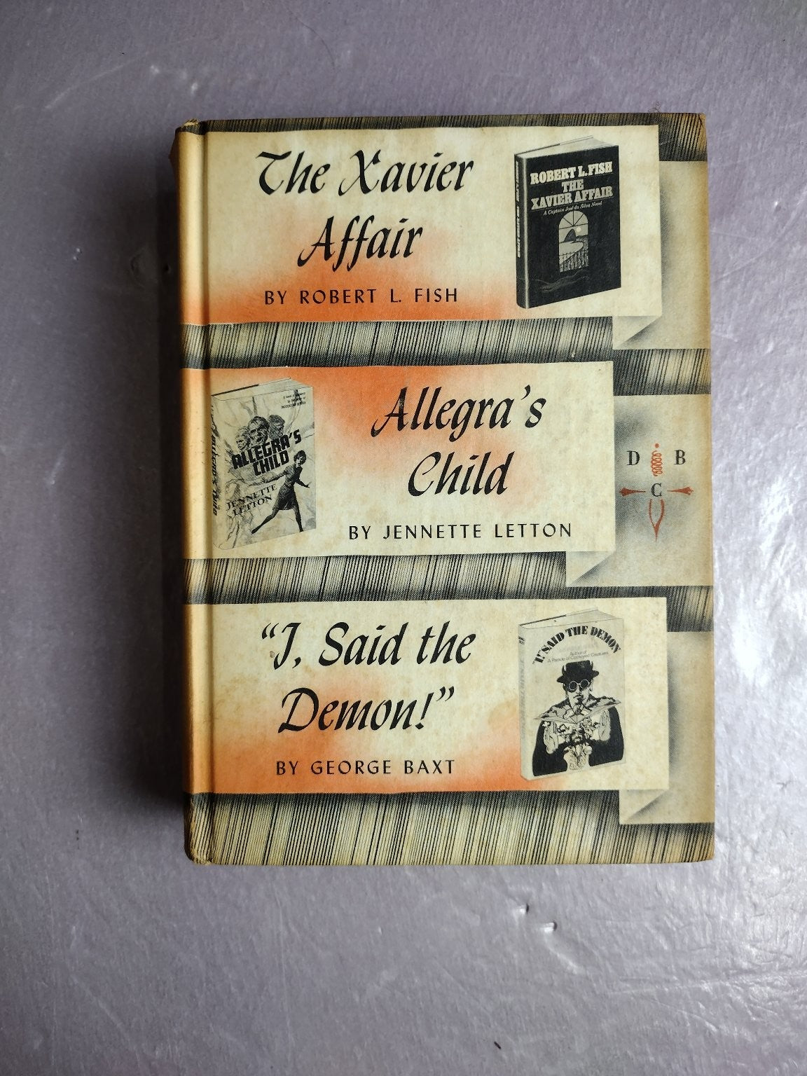 Detective Book Club 3-in-1 Fish Letton Baxt Mystery Anthology 1970 Walter J