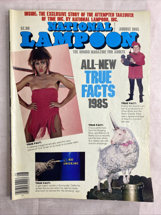 National Lampoon Magazine - "All New True Facts 1985" - (August 1985)