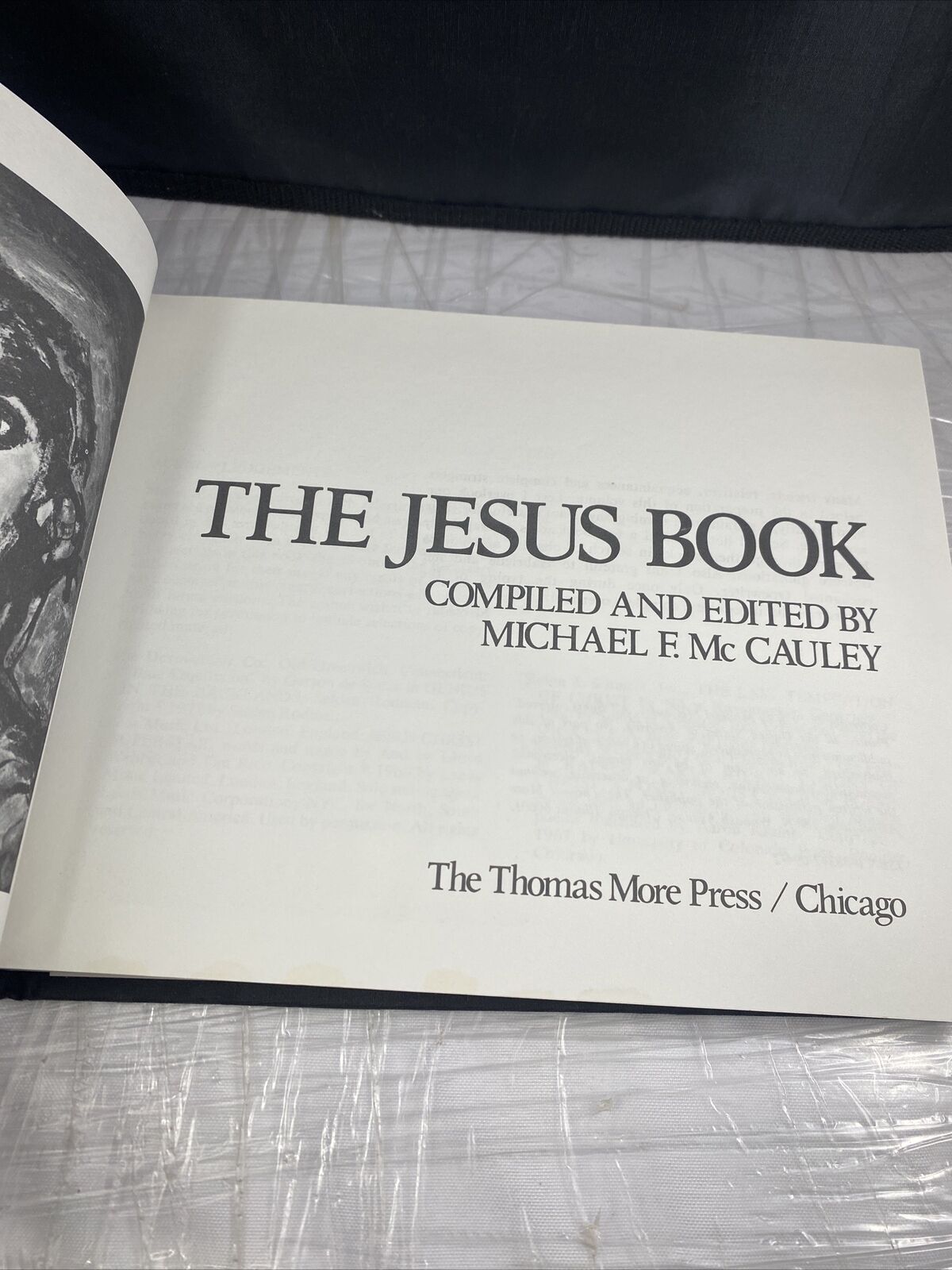 The Jesus Book Hardcover Michael F. McCauley Vintage Christian Art Book