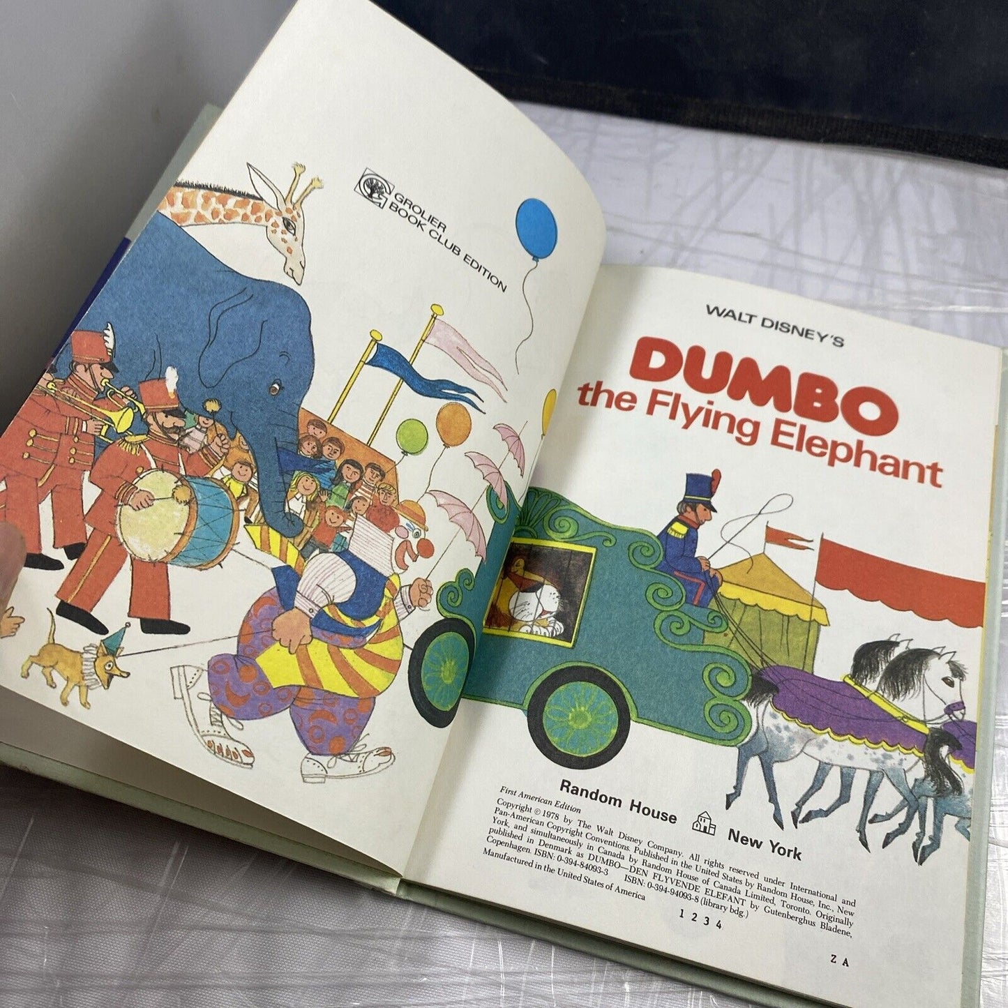 Disney's “Dumbo The Flying Elephant” Book - First American Edition FIrst Print