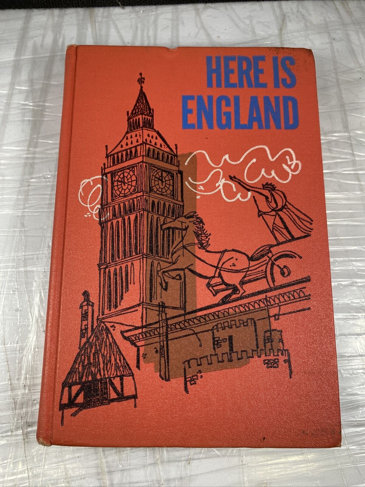 Vintage 60s Here Is England By Elizabeth Burton Hardcover Vintage Unique Binding