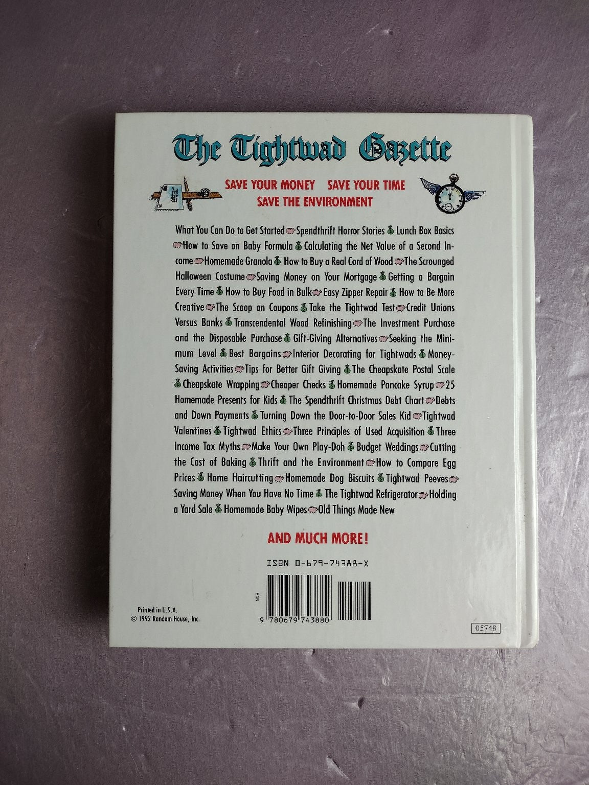 The Tightwad Gazette Amy Dacyczyn 1997 Frugal Living Money Management Villard