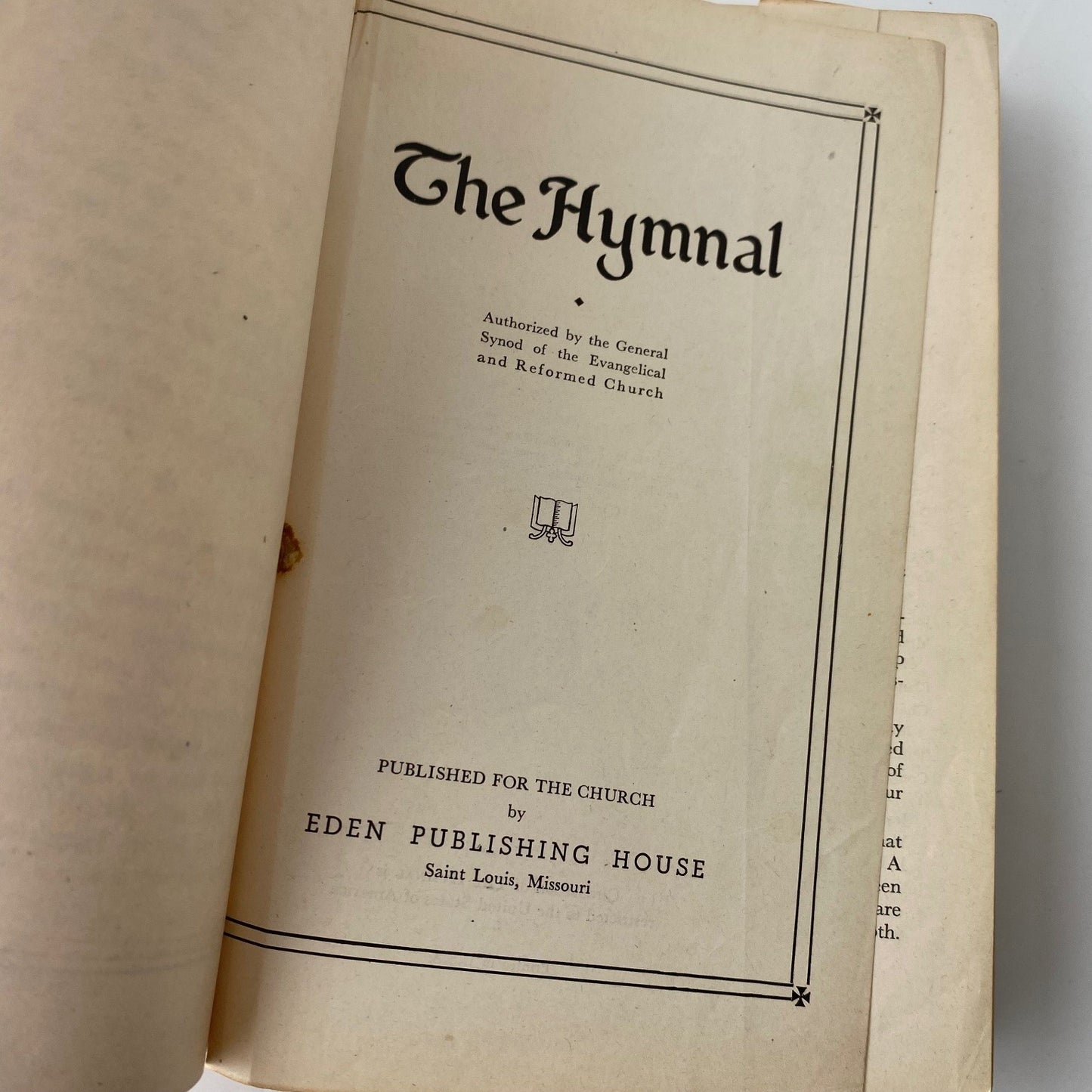 The Hymnal 1941 Third Printing Evangelical Reformed Church Eden Publishing