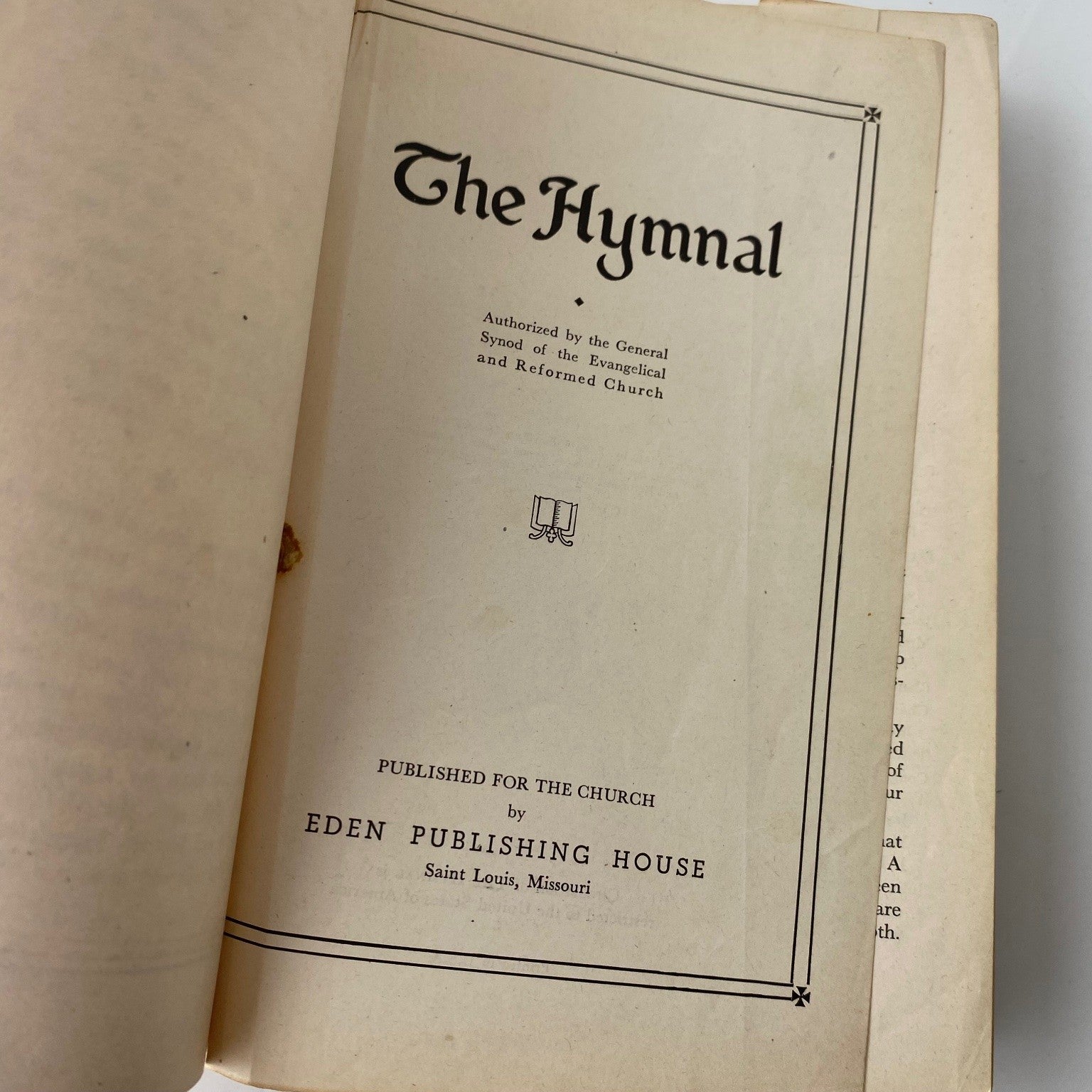 The Hymnal 1941 Third Printing Evangelical Reformed Church Eden Publishing