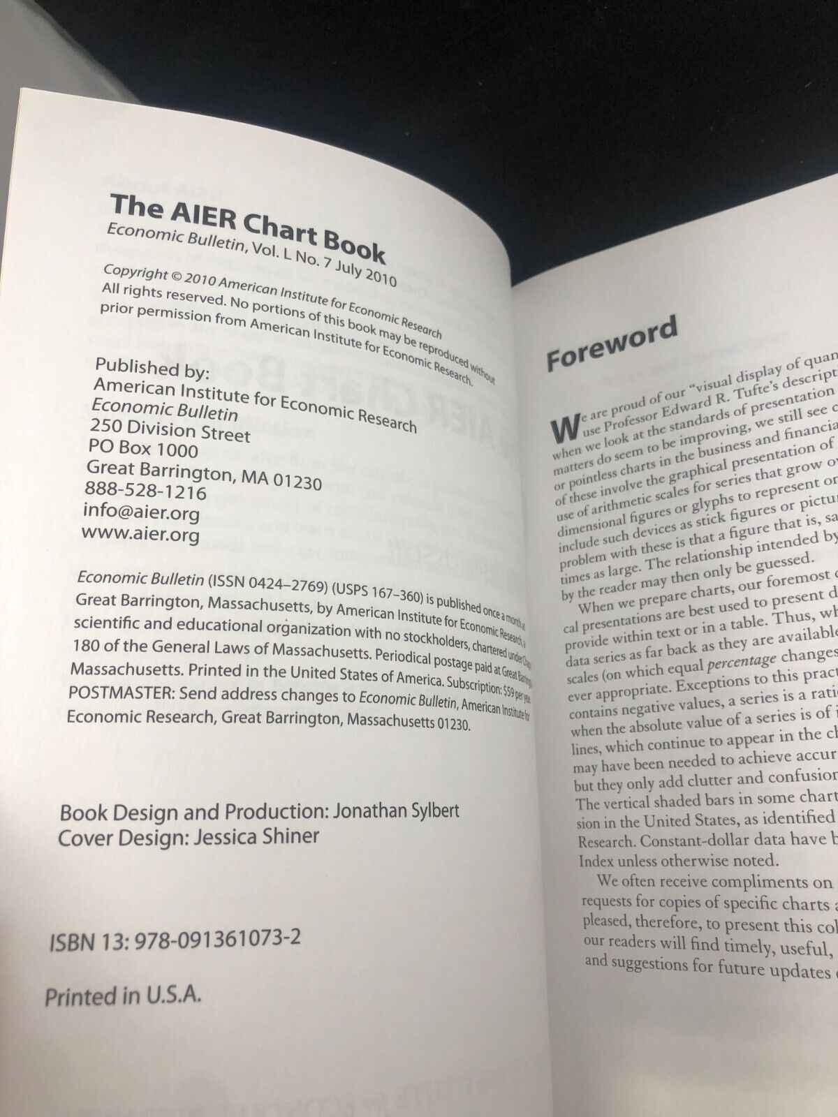 The AIER Chart Book (Economic Bulletin Vol XLIX, No 3, March 2009)