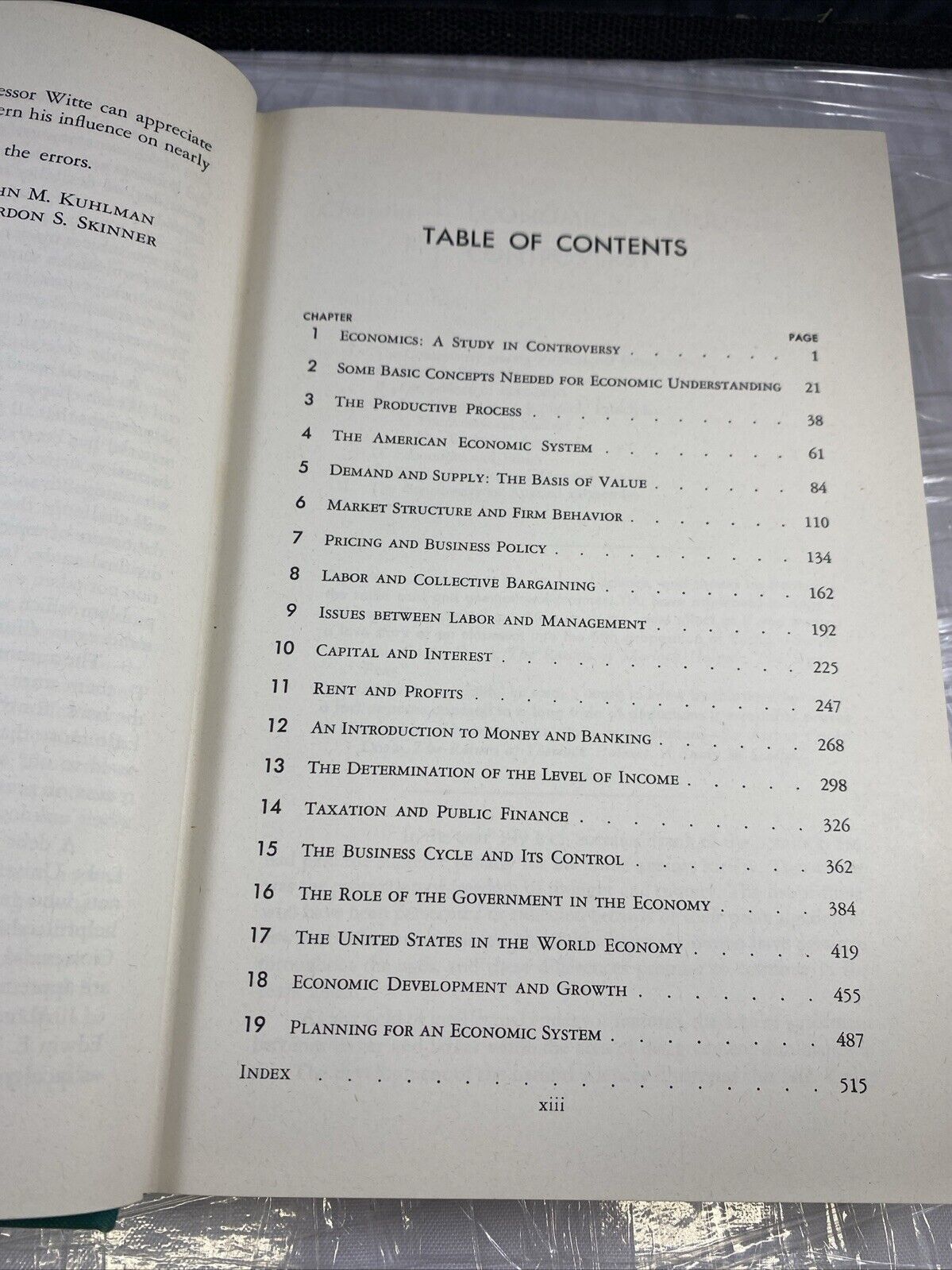 Vintage 60s Rare College Textbook. The Economic System Khulman & Skinner RARE