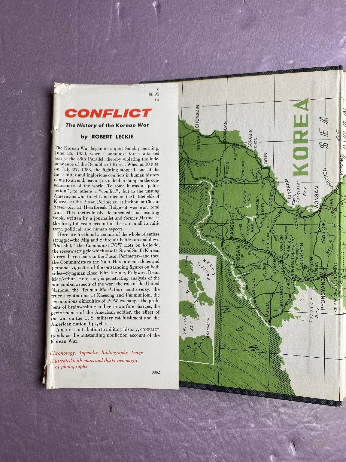 Conflict The History of the Korean War Robert Leckie 1962 First Edition Putnam