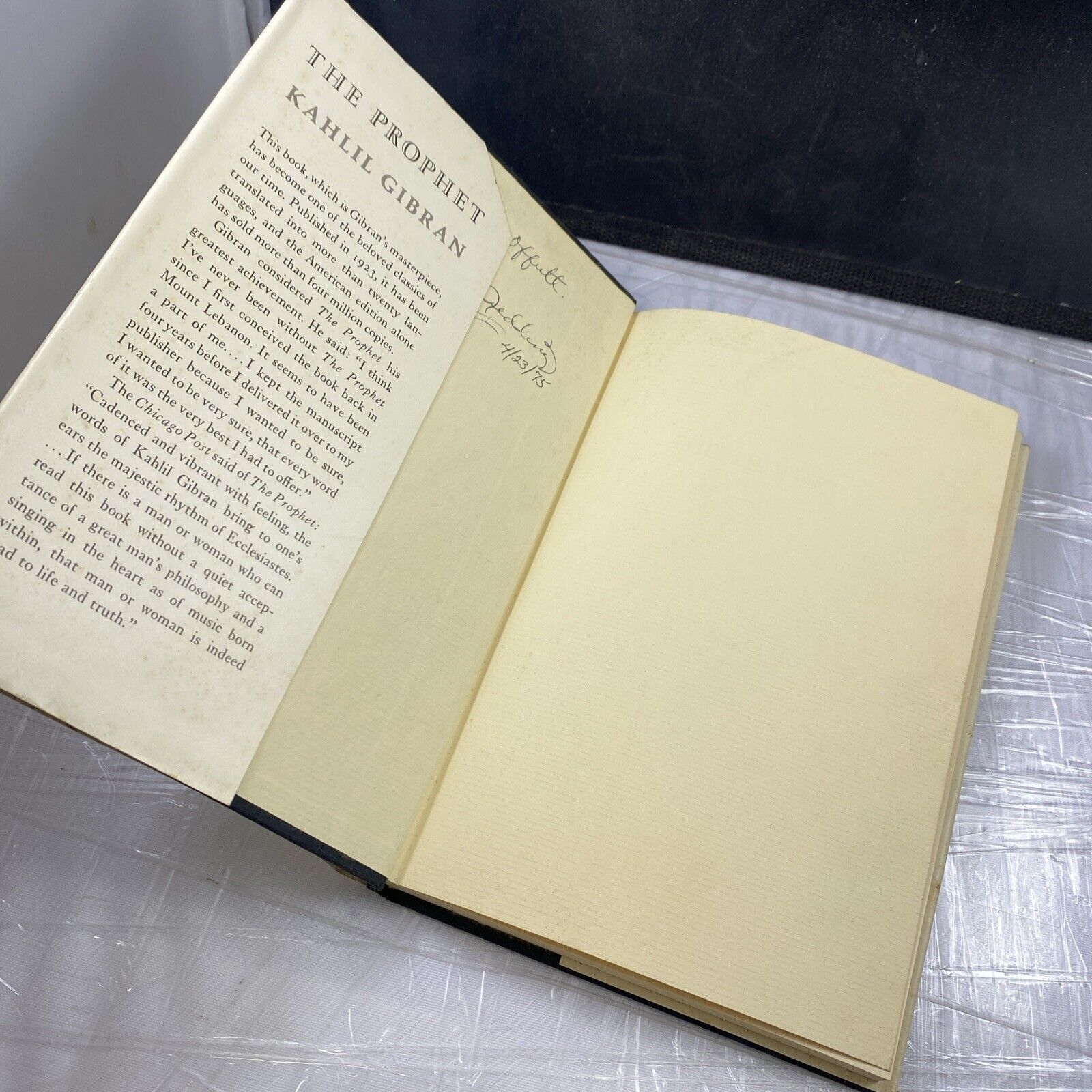 The Prophet [A Borzoi Book] , Kahlil Gibran 1973 Edition Good Book
