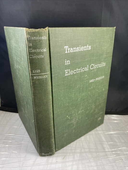 Vintage 50s Engineering Transients In Electrical Circuits College Textbook 1958